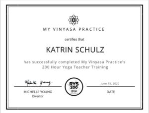 certificado de yoga